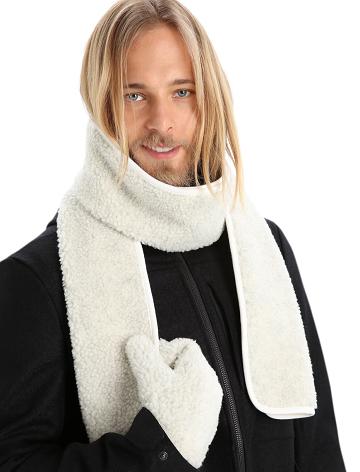 Ecru Heather Icebreaker Unisex RealFleece™ Merino High Pile Men's Scarves | AU 1065JPQJ